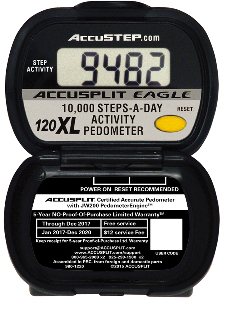 AE120XL Certified Accurate for Research Pedometer to count steps and activity time