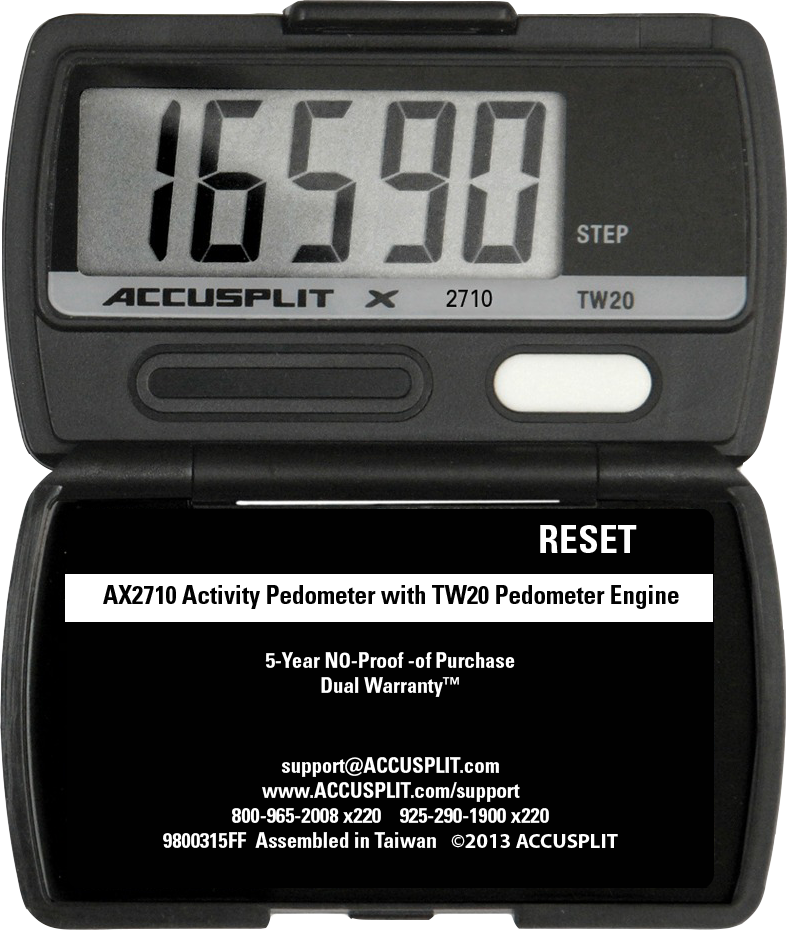 ACCUSPLIT AX2710 Accelerometer  Pedometer Counts STEPS